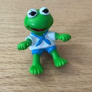 2/$14Vintage Muppet Babies Kermit The Frog Figure 1986 McDonald's - Sesame Strt
